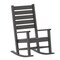 Flash Furniture Gray All-Weather Classic Outdoor Rocking Chair LE-HMP-2002-110-GY-GG - alternate 9